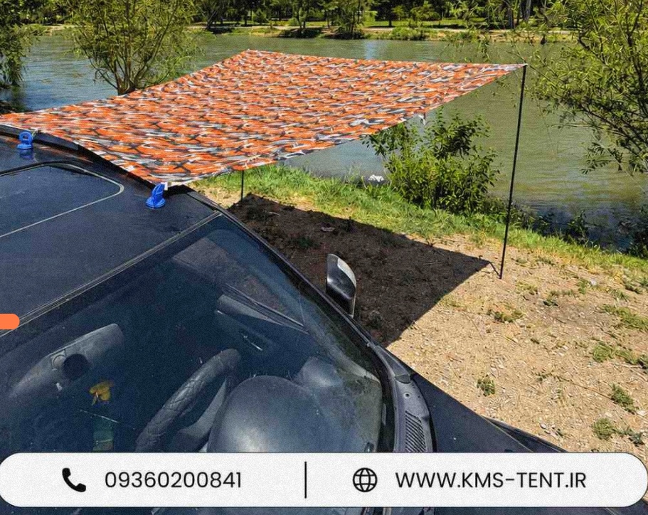 سایبان سفری کنار خودرو خام بدون لوازم جانبی KMS